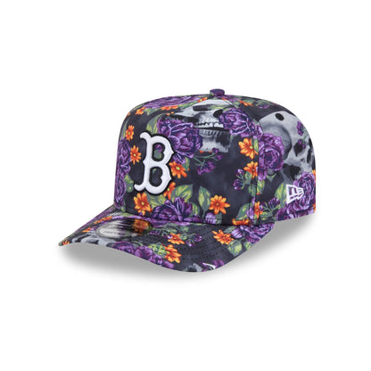 Boston Red Sox Day of the Dead Skull & Roses 9FIFTY A-Frame Snapback