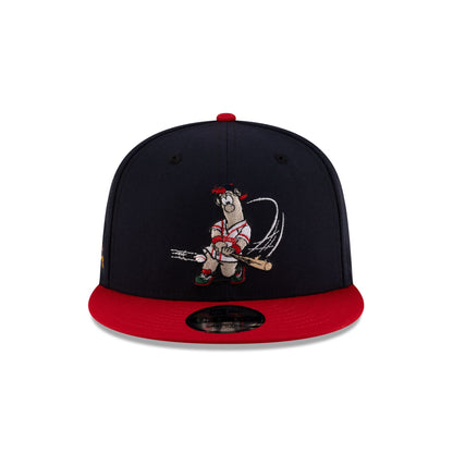 Atlanta Braves Mascot Navy 9FIFTY Snapback Hat