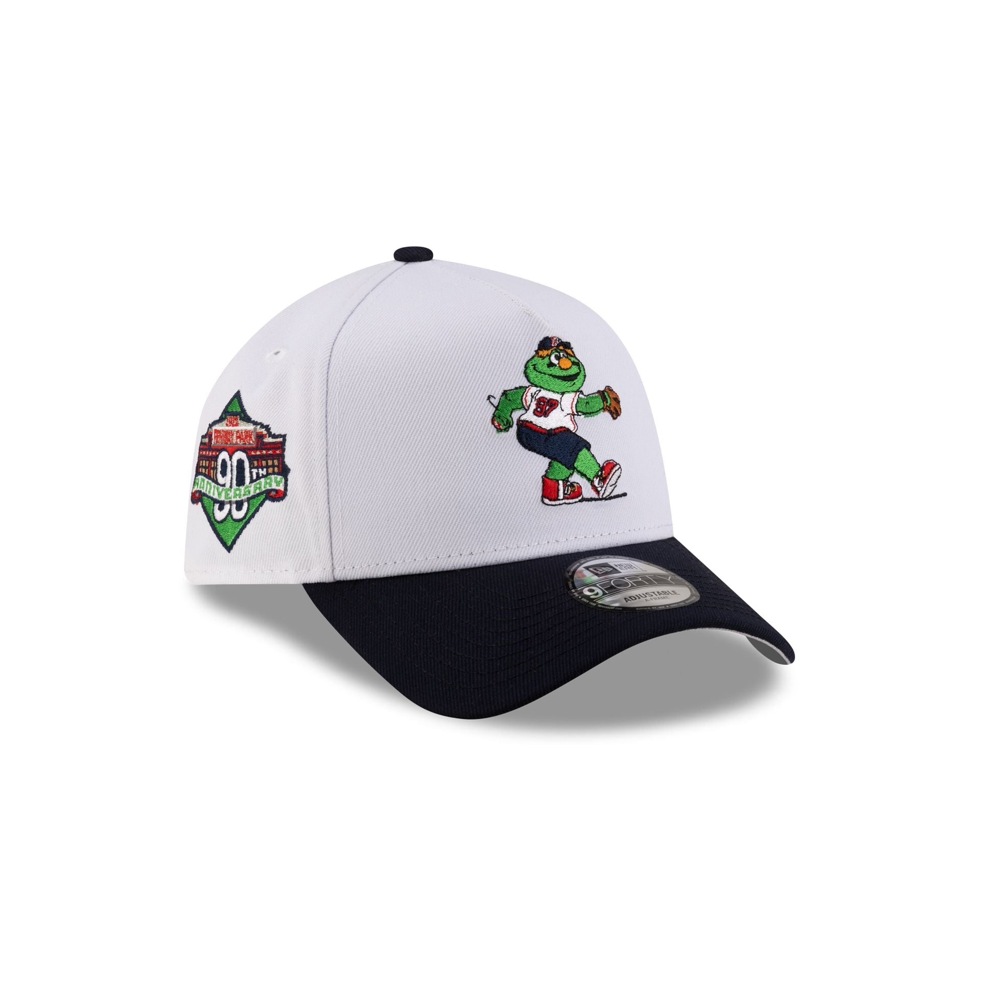 Boston Red Sox Mascot White 9FORTY A-Frame Snapback Hat