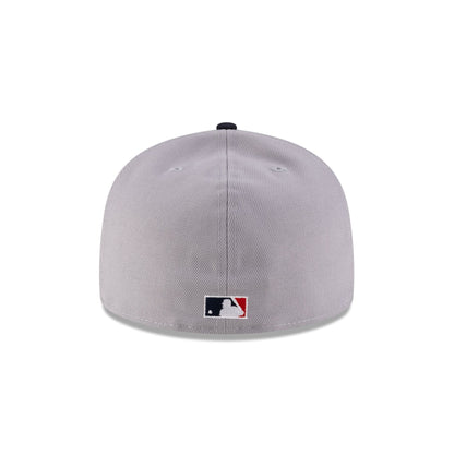 Just Caps League Sidepatch Gray Atlanta Braves 59FIFTY A-Frame Fitted Hat