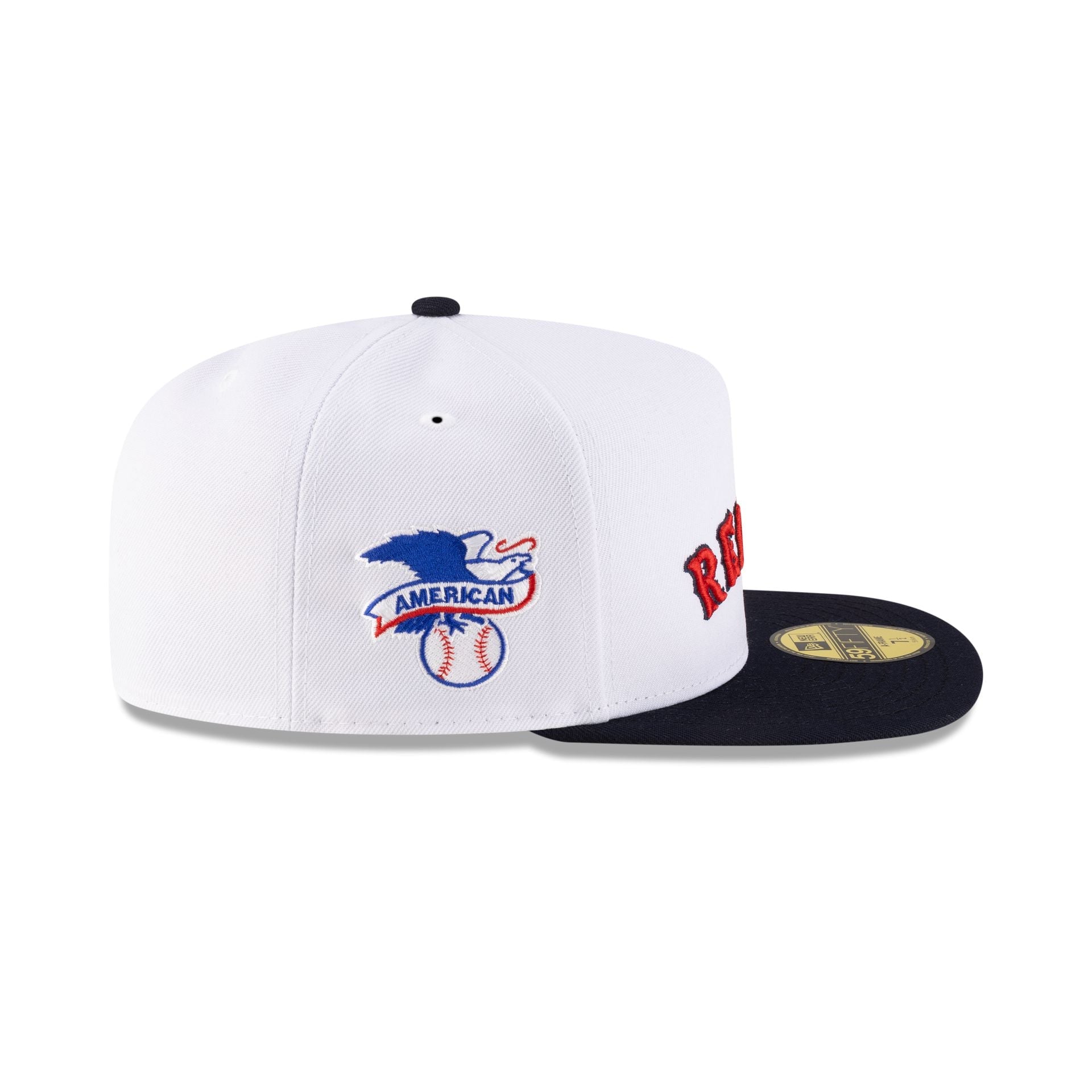 Just Caps League Sidepatch Optic White Boston Red Sox 59FIFTY A-Frame Fitted Hat