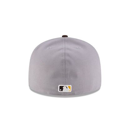 Just Caps League Sidepatch Gray San Diego Padres 59FIFTY A-Frame Fitted Hat